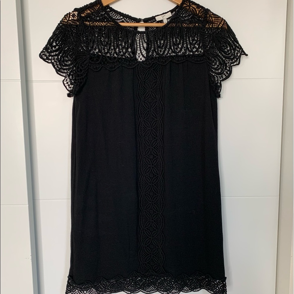 Joie Black Lace Mini Dress (Size XS)